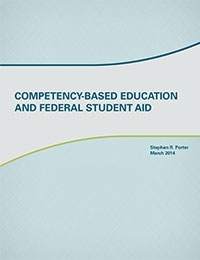 Competency-based Education and Federal Student Aid