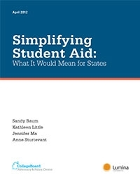 Simplifying Student Aid: What it would mean for states