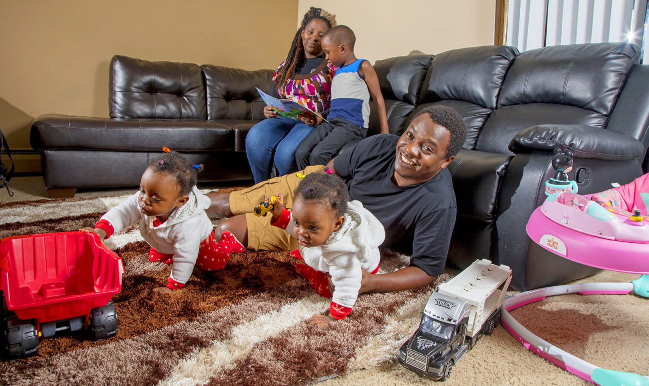 Photo of Steward Sirueri with his family