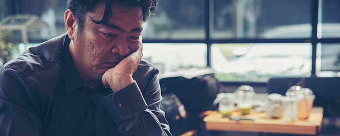 Laid off worker, stock photo.