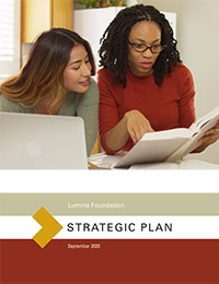 Cover image of Lumina's strategic plan document.