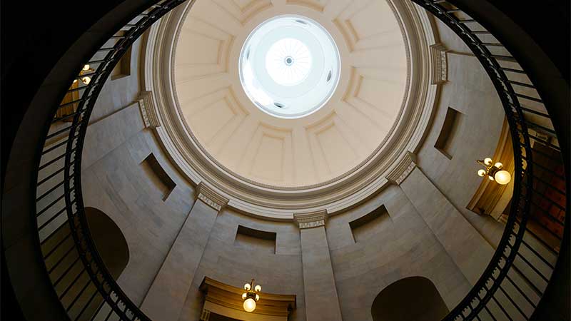 North Carolina Statehouse interior.