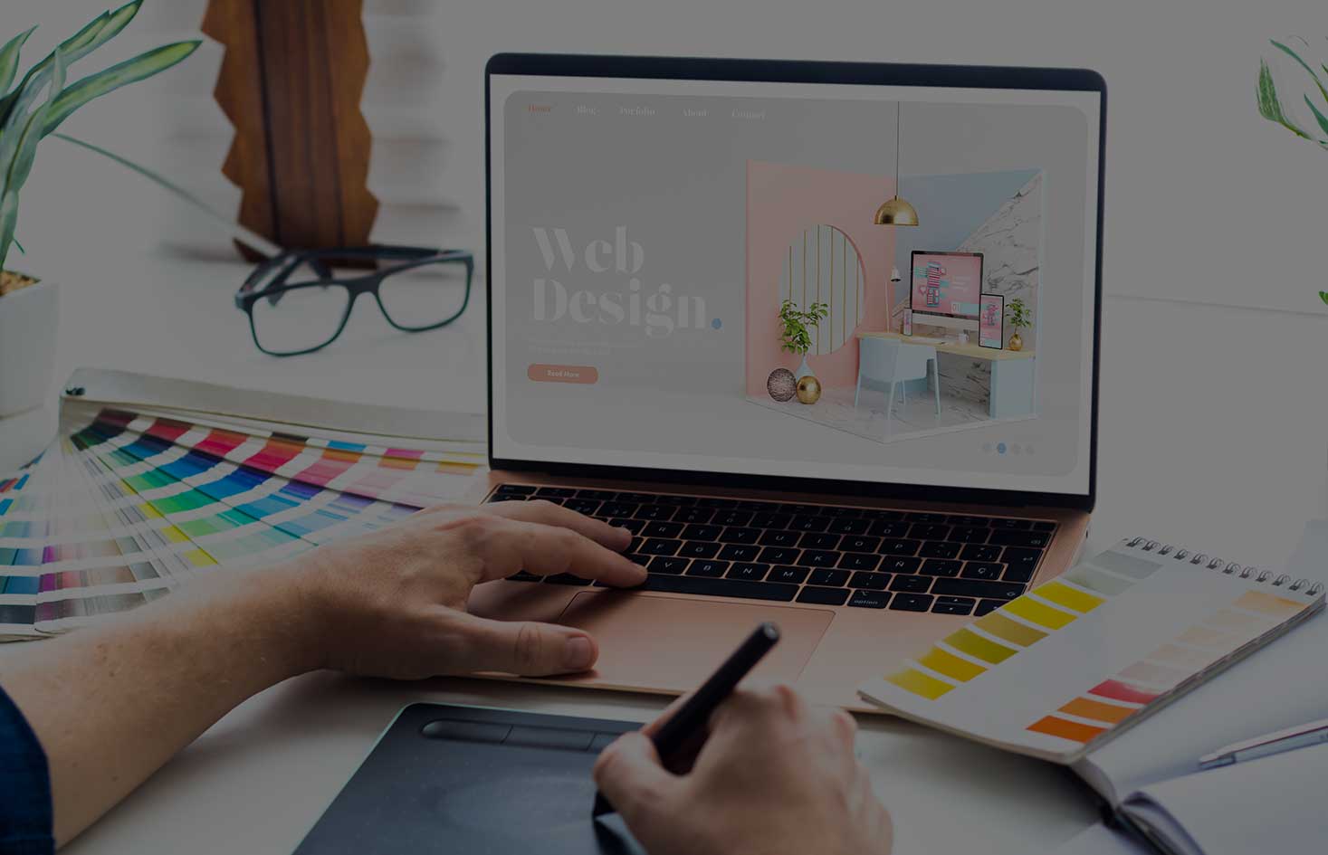 web site design in progress