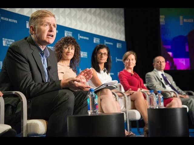 Panel discussion at the Milken Institute