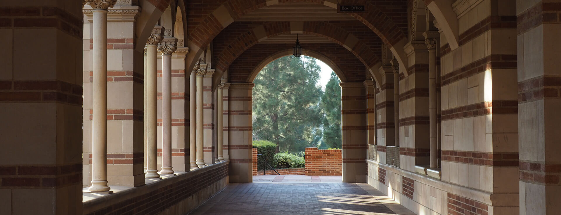 UCLA Corridor stock photo